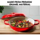 idrop 6 Pcs Premium Cast Iron Enamel Pot Cookware Set / 6 Keping Set Alat Memasak Periuk Enamel Besi Tuang Premium