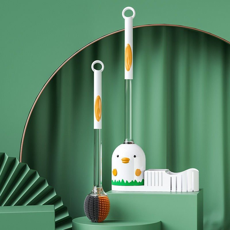 idrop Chicken Design Toilet Cleaner Brush Set Combination / Set Cuci Jamban Tandas / 强力胶)田园鸡座多功能马桶组合刷套装