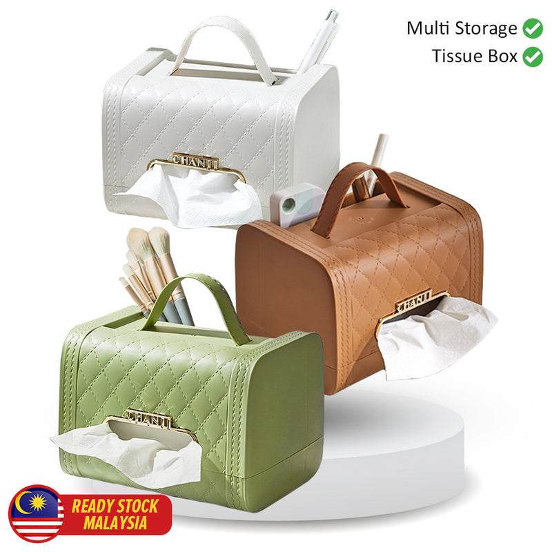 idrop Plastic  Tissue Box Handbag Shape / Kotak Tisu Plastik Bentuk Beg Tangan / 塑料纸巾盒手提包形状