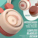 idrop Cute Bear Lanyard Fan Mini Rechargeable USB Portable Fan / Kipas Kecil Mudah Alih Corak Beruang / 萌趣小熊挂绳风扇
