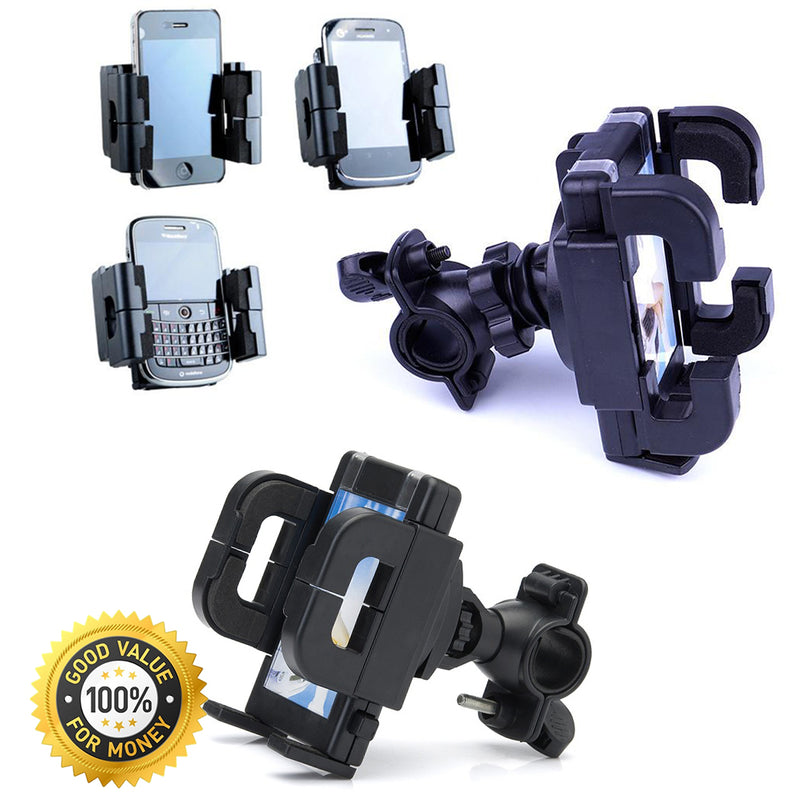 idrop Bicycle Accessories Set For Bicycle Phone Holder + Adjustable Bike Bottle Cage + LED Power Beam Light