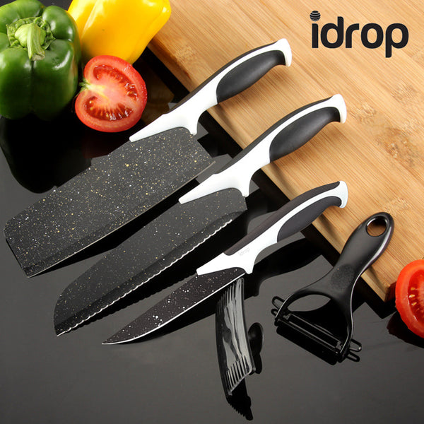 idrop 5 Set Kitchen Knife & Cutting Accessories For Kitchen Cutting, Chopping and Slicing