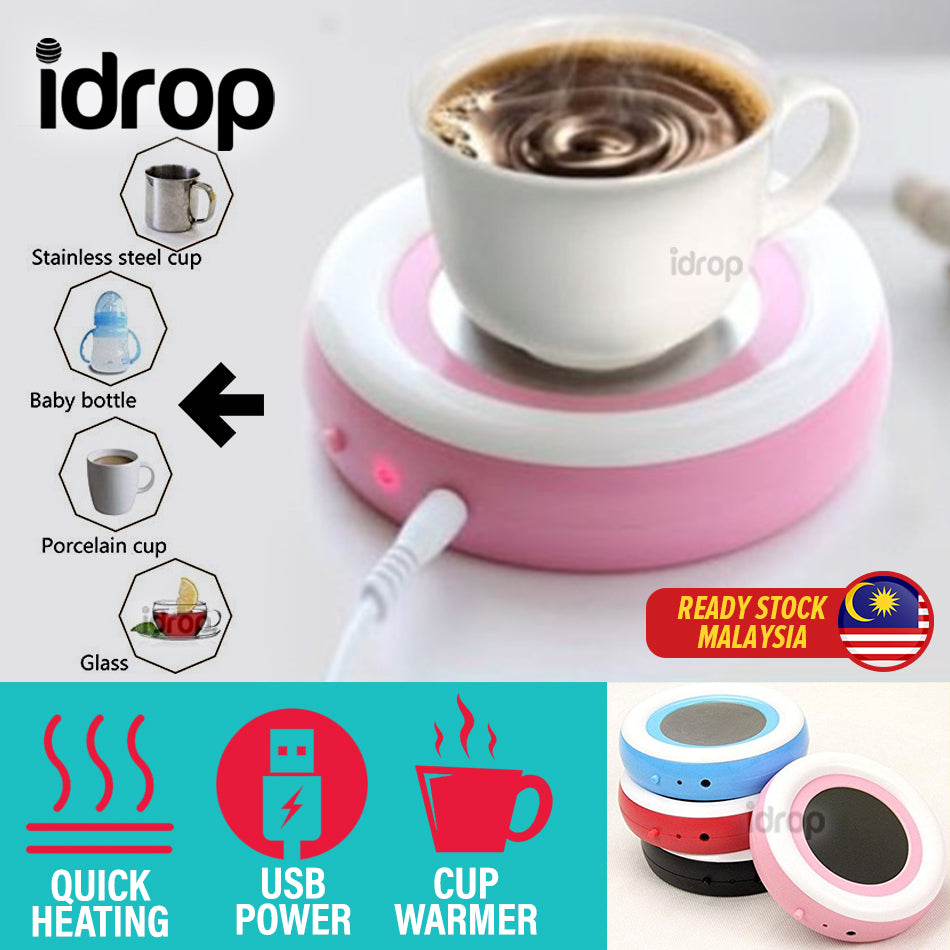 idrop Mini Portable USB Powered Cup Warmer Heater / Pemanas Cawan Muda
