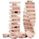 idrop FOLDS HIGH - Wood Toy Stacking Toys Number Dice Game