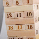 idrop FOLDS HIGH - Wood Toy Stacking Toys Number Dice Game