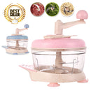 idrop MEAT & VEGETABLE GRINDER - Kitchen Hand Manual Blending Food Blender