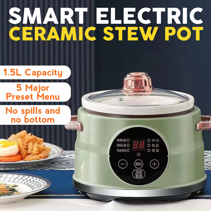 idrop Smart Electric Ceramic Stew Pot / Periuk Masak Elektrik Seramik / 1.5L智能电炖锅(正山)