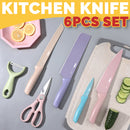 idrop 6PCS Colorful Lightweight Sharp Kitchen Knife Set