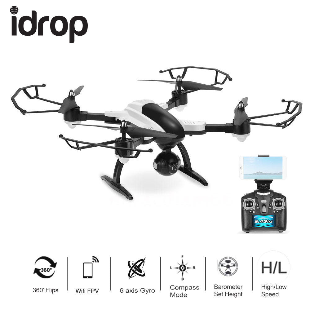 idrop X33C-1 2.4G 6-axis Gyro 2.0MP Camera Wifi FPV Folding Drone Altitude  Hold G-sensor RC Quadcopter