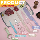 idrop 6PCS Colorful Lightweight Sharp Kitchen Knife Set