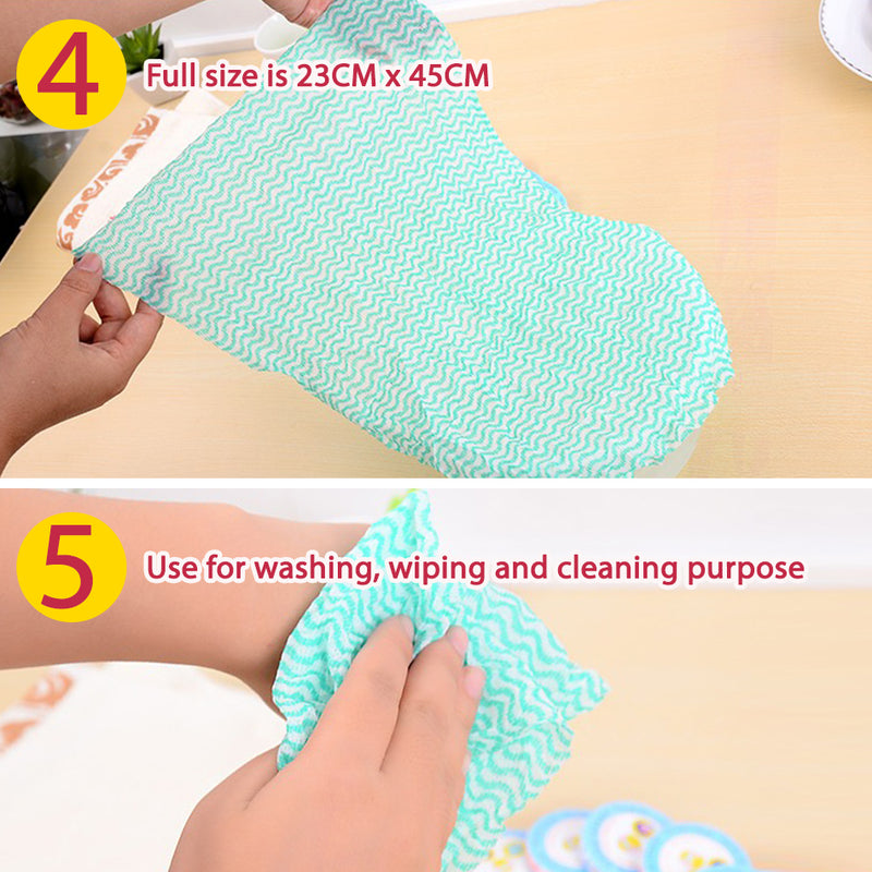 idrop [ 1pc / 10pcs ] Compressed Cleaning Water Absorbent Napkin Towel Disposable Non Woven Fabric [ 45cm x 23cm ]