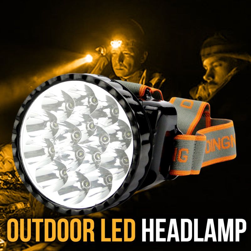 idrop Adjustable Rechargeable Camping LED Headlamp - Outdoor Portable Head Mounted Flashlight DN815