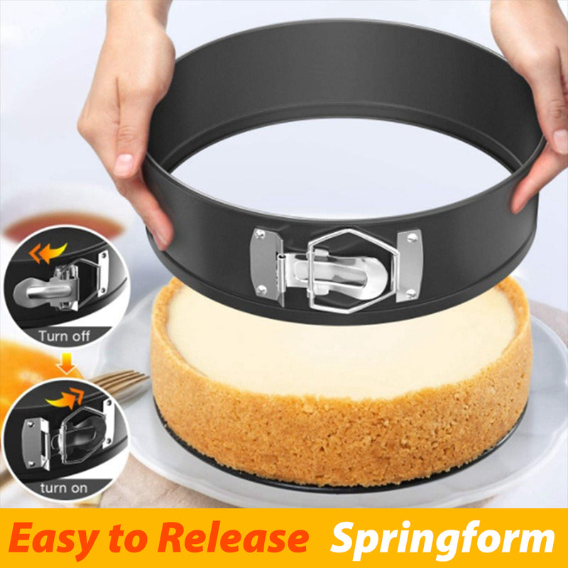 idrop [ 3PCS ] Nonstick Coating Springform Cake Mold Set / Acuan Buat Kek 3 Saiz / 3件套弹簧蛋糕模 [ 24CM / 26CM / 28CM ]
