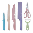 idrop 6PCS Colorful Lightweight Sharp Kitchen Knife Set