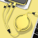idrop 3 IN 1 Retractable Extendable USB to Type C / Micro USB / Apple Compatible Charging Cable