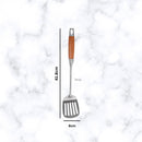 idrop Kitchen Utensil Set Stainless Steel Wooden Handle Spatula Long Handle Heat Resistant Non Stick Soup Ladle Cooking Tool Set Set Peralatan Dapur Keluli Tahan Karat Pemegang Kayu Spatula Tidak Melekat Senduk Sup Alat Memasak Set (S)
