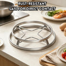 idrop【 16CM / 19CM 】Stainless Steel Pot Stand Heat Resistant Trivet Multi Function Steamer Rack Kitchen Pot Holder Kitchen Tool Alas Periuk Keluli Tahan Karat 16CM / 19CM Alas Tahan Panas Rak Kukus Serbaguna Pemegang Periuk Rak Peralatan Dapur Rumah (S)