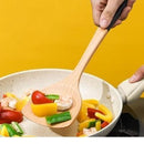 idrop Kitchen Utensil Set Stainless Steel Wooden Handle Spatula Long Handle Heat Resistant Non Stick Soup Ladle Cooking Tool Set Set Peralatan Dapur Keluli Tahan Karat Pemegang Kayu Spatula Tidak Melekat Senduk Sup Alat Memasak Set (S)