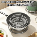 idrop【 16CM / 19CM 】Stainless Steel Pot Stand Heat Resistant Trivet Multi Function Steamer Rack Kitchen Pot Holder Kitchen Tool Alas Periuk Keluli Tahan Karat 16CM / 19CM Alas Tahan Panas Rak Kukus Serbaguna Pemegang Periuk Rak Peralatan Dapur Rumah (S)