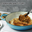 idrop 6 Pcs Premium Cast Iron Enamel Pot Cookware Set / 6 Keping Set Alat Memasak Periuk Enamel Besi Tuang Premium