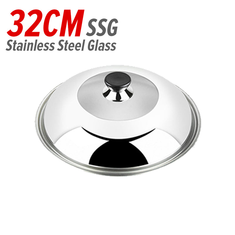 idrop Cooking Wok Double Ear Stainless Steel 304 26CM~36CM / Periuk Masak Keluli Tahan Karat 304 / 26CM-36CM不锈钢双耳砂光炒锅