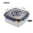 idrop 4L/5L/6L Stainless Steel Crisper Box / Kotak Crisper Keluli Tahan Karat / 不锈钢保鲜盒
