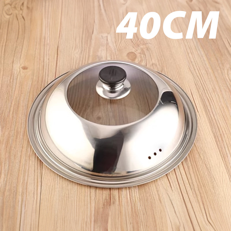 idrop Non-Magnetic Stainless Steel Pot Pan Lid Cover 34CM~42CM / Penutup Periuk dan Kuali Keluli Tahan Karat / [40CM]无磁不锈钢锅锅盖盖 [ 1PC ]