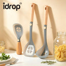 idrop Heat Resistant Silicone Rice Spoon Soup Ladle Spatula Slotted Spoon Stand Up Cooking Utensil Non Stick Kitchen Sudu Nasi Silikon Tahan Panas Senduk Sup Spatula Senduk Bertapis Alat Memasak Berdiri Sesuai Untuk Kuali Tidak Lekat Peralatan Dapur (S)