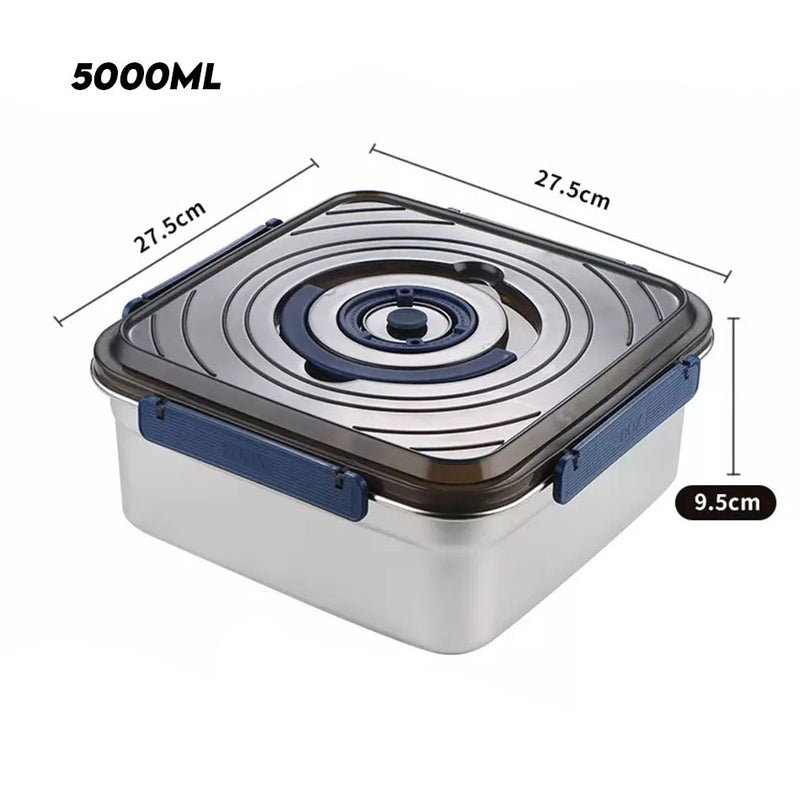 idrop 4L/5L/6L Stainless Steel Crisper Box / Kotak Crisper Keluli Tahan Karat / 不锈钢保鲜盒