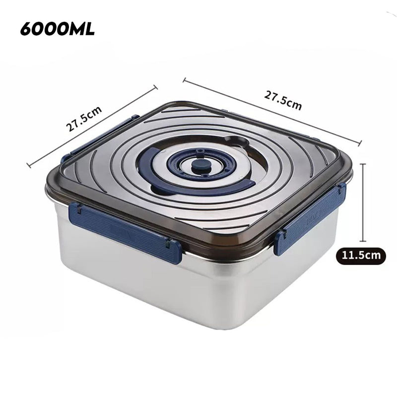 idrop 4L/5L/6L Stainless Steel Crisper Box / Kotak Crisper Keluli Tahan Karat / 不锈钢保鲜盒