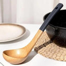 idrop Kitchen Utensil Set Stainless Steel Wooden Handle Spatula Long Handle Heat Resistant Non Stick Soup Ladle Cooking Tool Set Set Peralatan Dapur Keluli Tahan Karat Pemegang Kayu Spatula Tidak Melekat Senduk Sup Alat Memasak Set (S)
