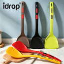 idrop Food Grade Heat Resistant Silicone Spatula Soup Ladle Turner Non Stick Cooking Utensil Kitchen Tool Set Set Spatula Silikon Gred Makanan Tahan Panas Senduk Sup Penyepit Masak Untuk Kuali Tidak Lekat Set Peralatan Dapur (S)