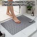 idrop Anti Slip Bathroom Mat Tikar Mandi Anti Gelincir Strong Suction Non Slip Quick Dry Water Absorbent Waterproof Anti Mould Soft Comfortable Floor Mat for Bathroom Toilet Shower Kitchen Balcony (S)