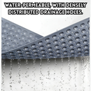 idrop Anti Slip Bathroom Mat Tikar Mandi Anti Gelincir Strong Suction Non Slip Quick Dry Water Absorbent Waterproof Anti Mould Soft Comfortable Floor Mat for Bathroom Toilet Shower Kitchen Balcony (S)