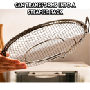 idrop Stainless Steel Oil Strainer Filter Mesh Penapis Minyak Tapis Minyak Goreng Anti Oil Splash Frying Basket Deep Fry Strainer Kitchen Cooking Tool (S)