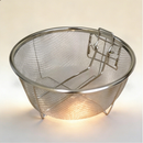 idrop Stainless Steel Oil Strainer Filter Mesh Penapis Minyak Tapis Minyak Goreng Anti Oil Splash Frying Basket Deep Fry Strainer Kitchen Cooking Tool (S)