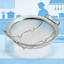 idrop Stainless Steel Oil Strainer Filter Mesh Penapis Minyak Tapis Minyak Goreng Anti Oil Splash Frying Basket Deep Fry Strainer Kitchen Cooking Tool (S)