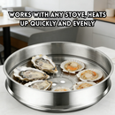 idrop 32CM - 34CM 304 Two Handles Stainless Steel Cookware Wok Thickened Household with steamer / 304 Dua Pemegang Keluli Tahan Karat Alat Memasak Kuali Isi Rumah Tebal 304 Pot Kitchenware (P)