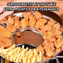 idrop 304 Stainless steel Penapis Minyak, Stainless steel Oil Filter Pan Kitchen Oil Drain Pan, Frying Oil Draining Rack Tray (S)