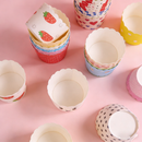 idrop 50pcs Bekas Kek Cawan, Round Muffin Cup, Roll Colorful Small Paper Cup for Muffin Paper Cup (Random Design)