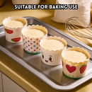 idrop 50pcs Bekas Kek Cawan, Round Muffin Cup, Roll Colorful Small Paper Cup for Muffin Paper Cup (Random Design)