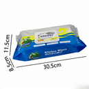 idrop 100 Sheets Tisu Basah Dapur Pembersih Kuat, Pembersih Minyak & Kotoran, Kegunaan Rumah, Pembungkusan Besar Kitchen Wet Wipes Grease Remover, Heavy Duty Household Cleaning, Large Pack