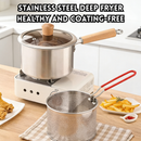 idrop 18CM 304 Stainless Steel Milk Pot Deep Fry Pot Small Frying Pot Baby Food Cooking Pot Non Coating Oil Saving Pot Periuk Susu Keluli Tahan Karat 304 Periuk Goreng Minyak Kecil Periuk Masak Makanan Bayi Tanpa Salutan Jimat Minyak (S)