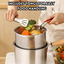 idrop 18CM 304 Stainless Steel Milk Pot Deep Fry Pot Small Frying Pot Baby Food Cooking Pot Non Coating Oil Saving Pot Periuk Susu Keluli Tahan Karat 304 Periuk Goreng Minyak Kecil Periuk Masak Makanan Bayi Tanpa Salutan Jimat Minyak (S)