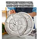 idrop 24cm - 36cm Pengukus Keluli Tahan Karat Besar dan Tebal Untuk Mengukus Ikan, Periuk Kukus Keluli Tahan Karat Kuali Sup Penutup Rebus Stainless Steel Cookimg Soup Pot Steamer With Lid