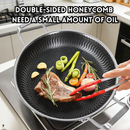 idrop 36CM Double Handle Flat Fry Pan 316 Stainless Steel Non Stick Pan Cooking Pan Induction Gas Stove Compatible Kuali Leper Dua Pemegang 36CM Keluli Tahan Karat 316 Kuali Tidak Melekat Sesuai Dapur Induksi dan Dapur Gas Peralatan Dapur Rumah (P)