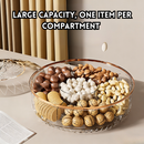 idrop Acrylic Bekas Kuih Raya Bulat Boleh Pusing 360, Bekas Makanan Snek , Bekas Biskut Raya Snak Candy Storage Box