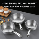 idrop【18CM / 20CM】Periuk Salji Gaya Korea, Periuk Susu Keluli Tahan Karat, Kegunaan Rumah, Sesuai Untuk Dapur Induksi Korean Style Stainless Steel Milk Pot, Induction Compatible, Soup & Noodle Cooking Pot