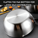 idrop【18CM / 20CM】Periuk Salji Gaya Korea, Periuk Susu Keluli Tahan Karat, Kegunaan Rumah, Sesuai Untuk Dapur Induksi Korean Style Stainless Steel Milk Pot, Induction Compatible, Soup & Noodle Cooking Pot