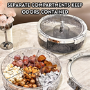 idrop 5 Grid - 6 Grid Bekas Penyimpanan Buah & Kekacang , Candy Snack Tray Air Tight Storage Box , Luxury Fruit Tray Container Bekas Kuih Raya (S)